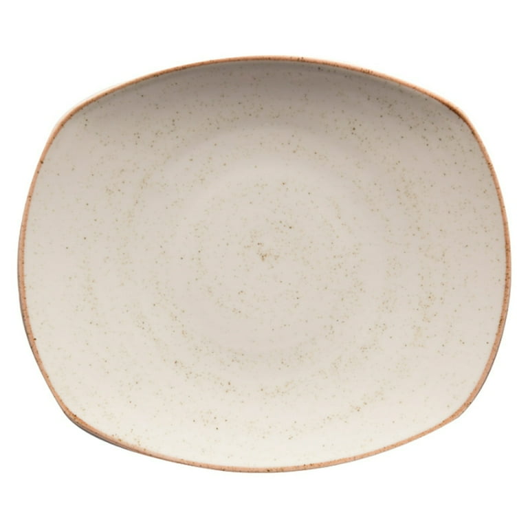 High-Strength Porcelain Square Dinner Plate, 12