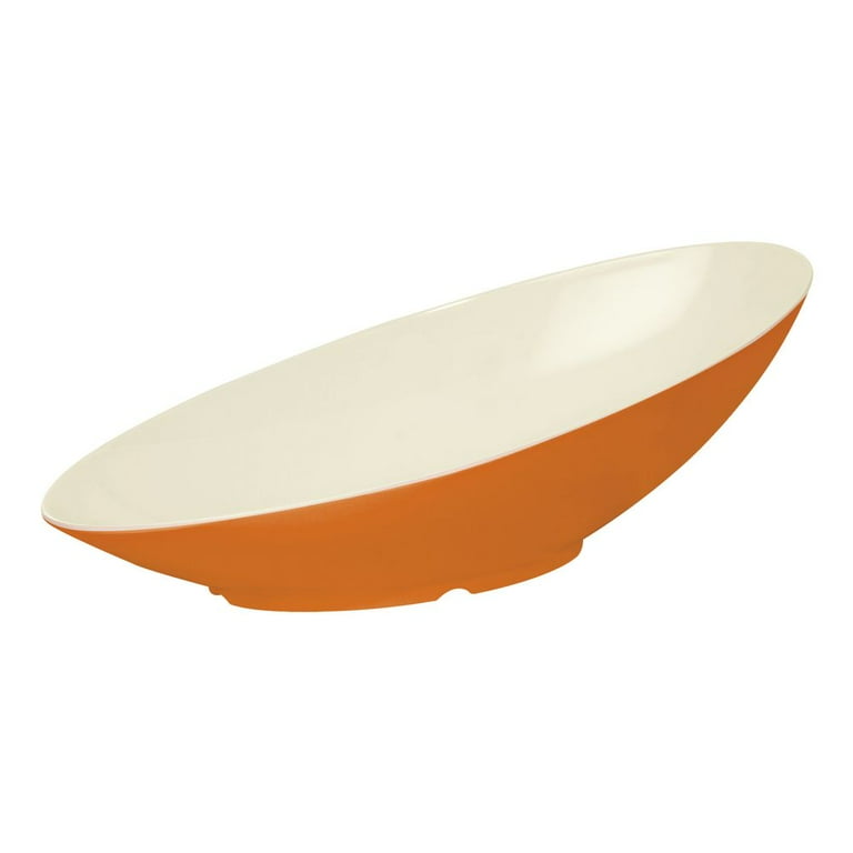 G.E.T. Keywest 2 1/2 qt Oval Sunset Orange Melamine Bowl - 20
