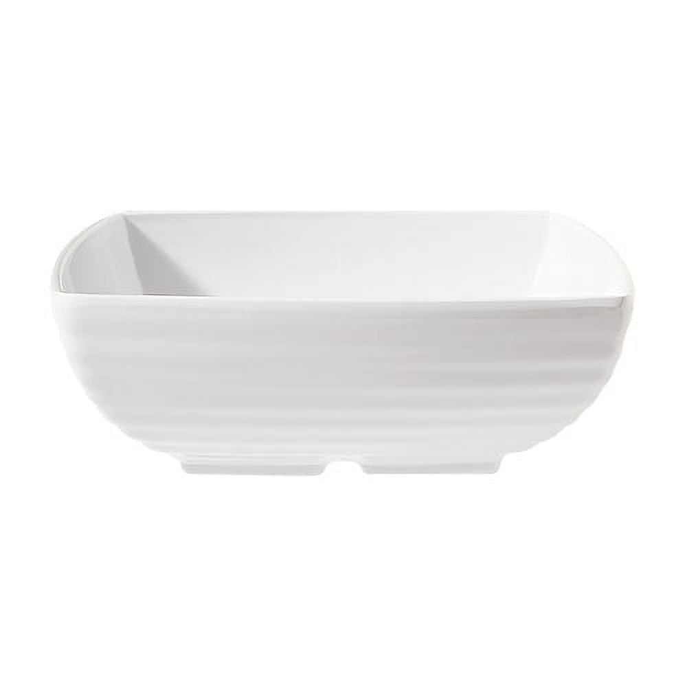 G. E. T. Melamine Bowl, Square, Milano Series, 2.5 qt., 9" x 2.75" Deep