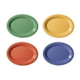 thumbnail image 1 of G.E.T. Melamine Plastic Oval Serving / Dinner Platter, 9.75" x 7.25", Assorted (Set of 12), 1 of 1