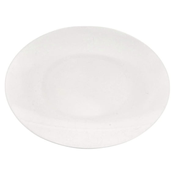 G.E.T. Heavy-Duty Shatterproof Plastic Oval Melamine Serving Platter, 15" x 11", Bone White