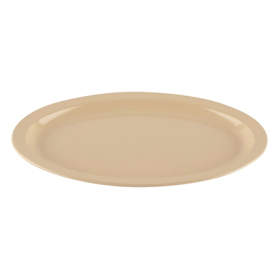 G.E.T. OP-615-T Melamine Oval Serving Platter, 15.75" x 11", Tan (Set of 12)