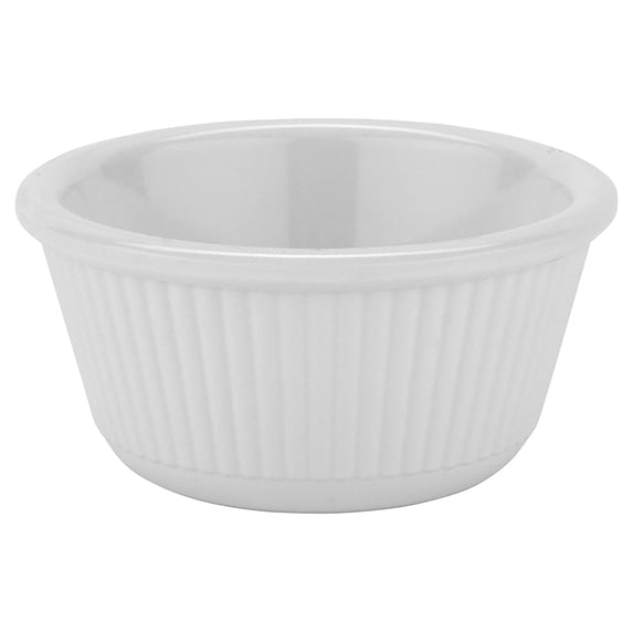 G.E.T. RM-389-W Break-Resistant Fluted Ramekin, 3 Ounce, White (Set of 12)