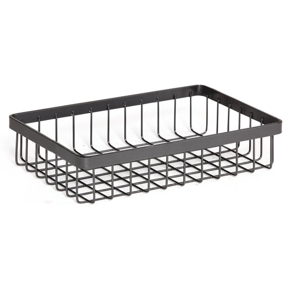 G.E.T. Rectangular Heavy-Duty Iron Wire Utility Storage Basket for Pantry, Storage and More, 9" x 6" x 2"