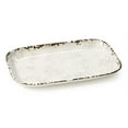thumbnail image 1 of G.E.T. Rustic Speckled Plastic Rectangular Dinner / Serving Platter, 12" x 7.5", Grey Blue (Set of 12), 1 of 4