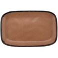 thumbnail image 1 of G.E.T. Rustic Speckled Plastic Rectangular Dinner / Serving Platter, 12" x 7.5", Taupe (Set of 12), 1 of 1