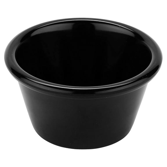 G.E.T. S-630-BK 3 oz. Ramekin, Break Resistant, Melamine, Black (Pack of 12)