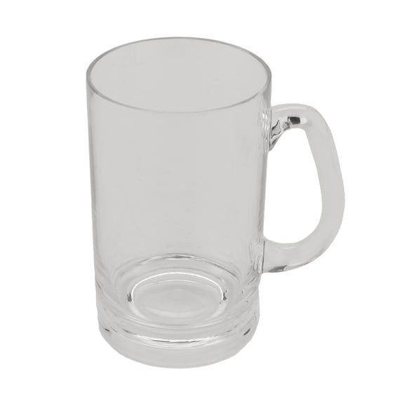 G.E.T. SW-1464-CL Break-Resistant Plastic Beer Mug, 20 Ounce, Clear (Set of 12)
