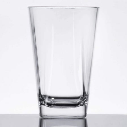 G.E.T. Shatterproof Highball Cocktail Glass, 12 Ounce, Square Bottom, Clear (Set of 4)