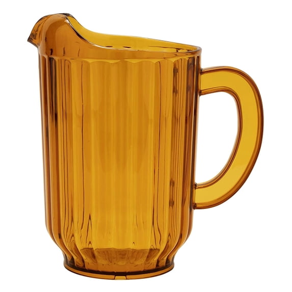G.E.T. Shatterproof Water / Ice Tea Serving Pitcher, BPA Free, 60 Ounce, Amber