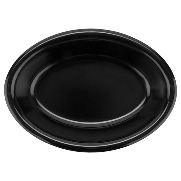 G.E.T. Smooth Oval Ramekin Sauce Cup, 5 Ounce, Black (Set of 4)