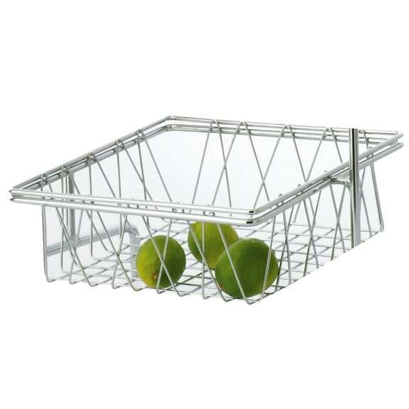G.E.T. Square Heavy-Duty Iron Wire Utility Storage Basket for Pantry, Storage and More, 12" x 12" x 4"