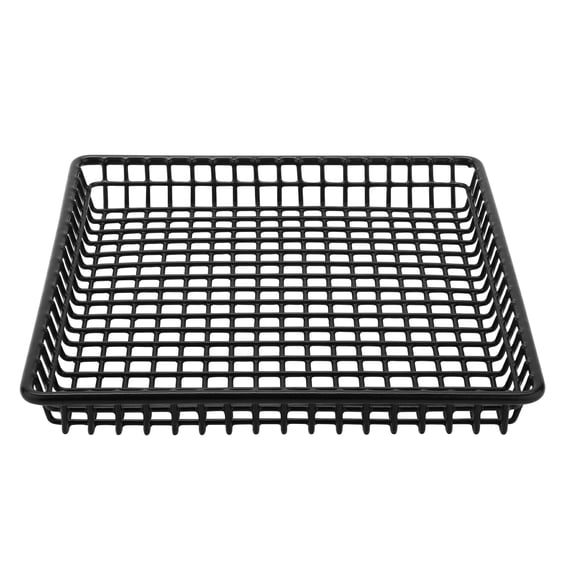 G.E.T. Square Heavy-Duty Iron Wire Utility Storage Basket for Pantry, Storage and More, 9" x 9" x 1"