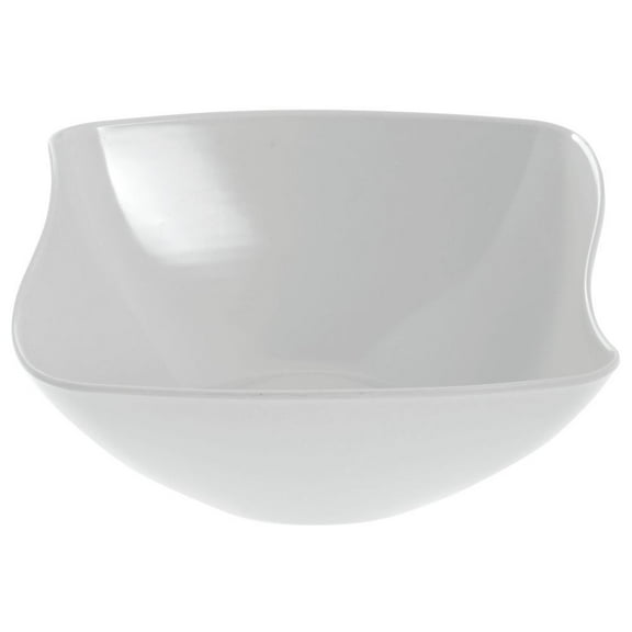 G.E.T. Square White Melamine Flared Bowl - 11"L x 11"W x 4 1/2"H