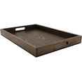 thumbnail image 1 of G.E.T Taproot Ash Wood Serving Tray / Ottoman Tray with Handle, 19.75" x 14.75", 1 of 3
