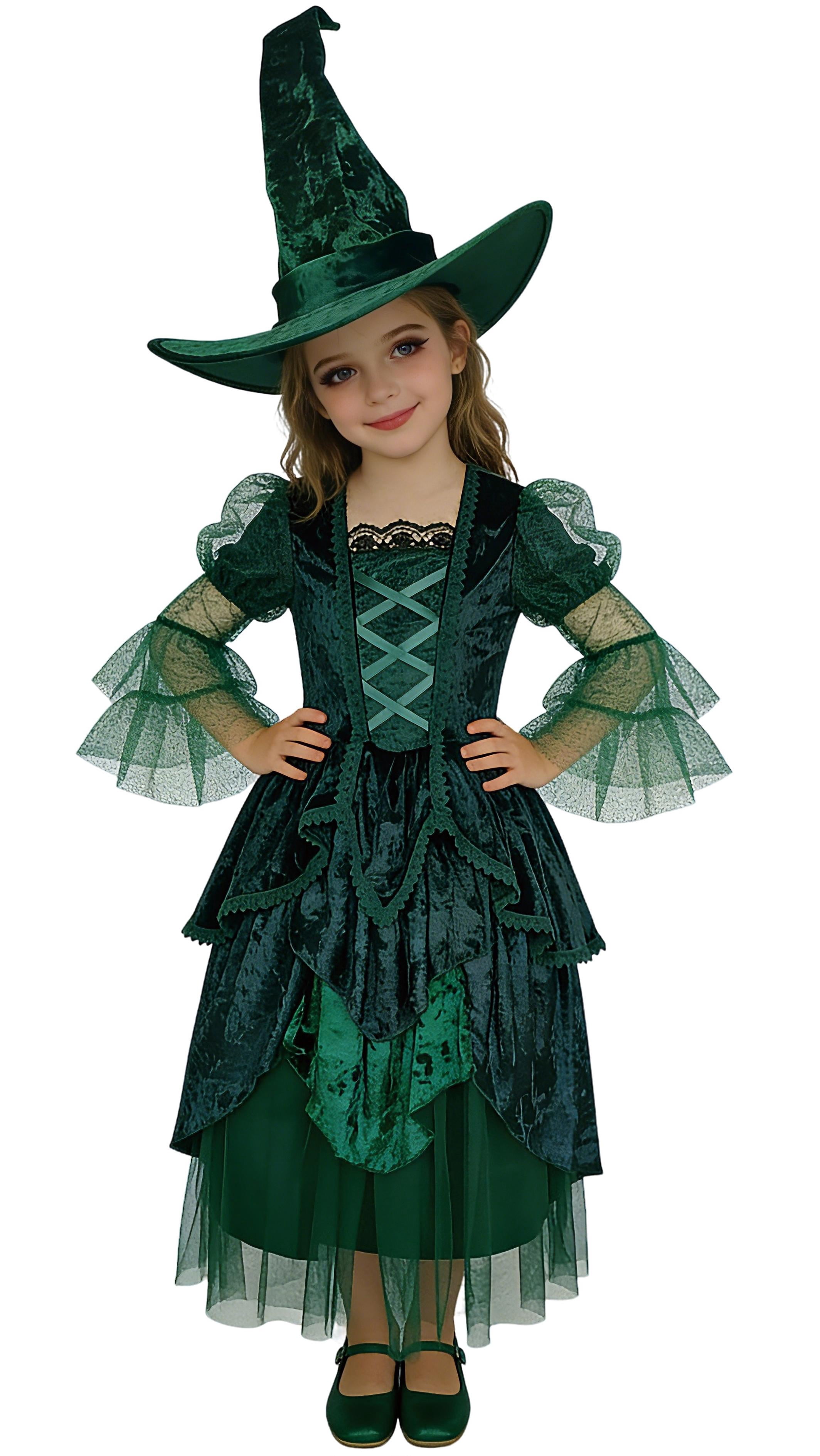 Emerald Enchantress Halloween Costume for Children, Girl's Size M (7/8), by Way to Celebrate