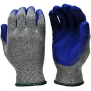 G & F 1511L-DZ Men's Large Rubber Latex Coated Work Gloves, 12 Count Per Pack