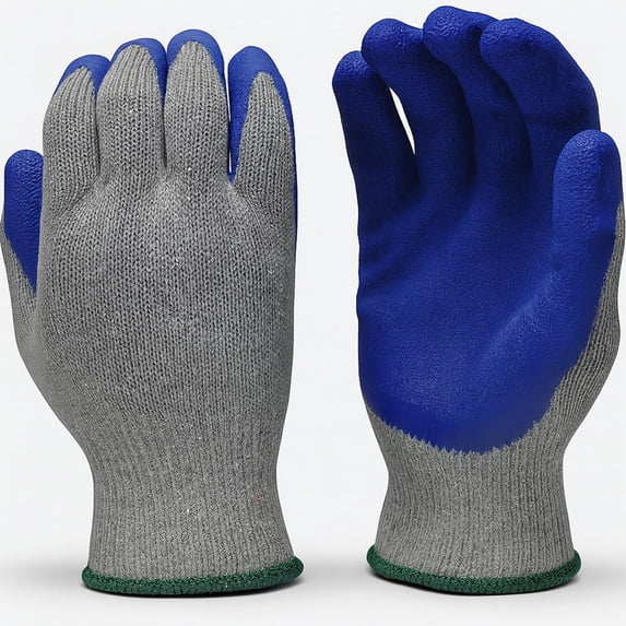 G & F 1511XL-DZ Rubber Latex Coated Work Gloves Men's x-Large 12 Pairs