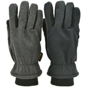 G & F 3M Thinsulate Lining Winter Outdoor Gloves, Themo Gloves, Black/Grey, Size Large, 1 Pair