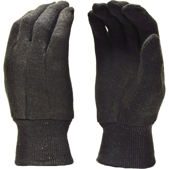 G & F Products Workwear Safety Gloves 4408-LDZ Heavy Weight Jersey Knit Wrist Waterproof 12 Count Large