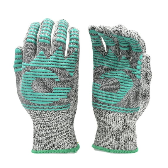G & F 77100 X-Large Heat Resistant Gloves - Food Grade Safe & Durable Kitchen Mitts, 1 Pair Unisex