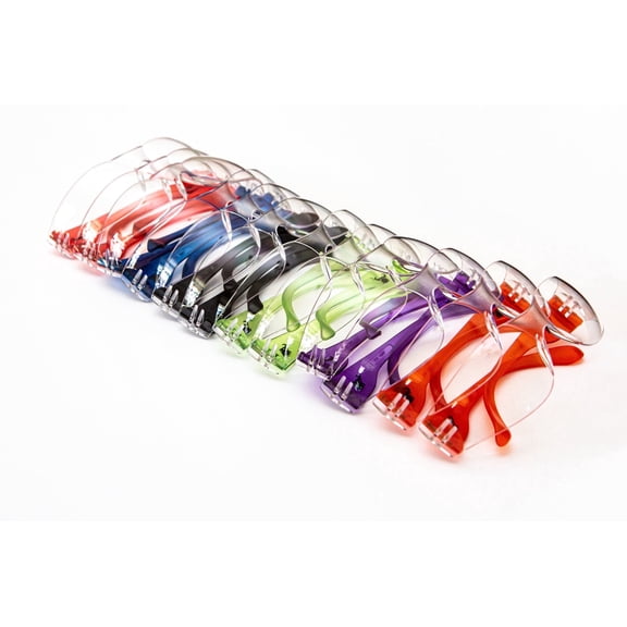 G & F Products Clear Safety Goggles, Polycarbonate Lens, 99% UV-A Protection, Comfortable Fit, 12 Pack