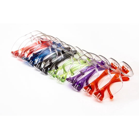 G & F Products Clear Safety Goggles, Polycarbonate Lens, 99% UV-A Protection, Comfortable Fit, 12 Pack