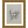thumbnail image 1 of G.F. Clement 11x14 Gold Ornate Wood Frame and Double Matted Museum Art Print Titled - Women's Head (1866 - 1932), 1 of 4