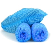 G & F Products - 13033 Premium 100 Pack (50 Pairs ) Disposable Boot & Shoe Covers Slip - Resistant fits up to size 11 US Men and 13 US Women, Blue, Large