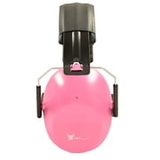 G & F Products Low Profile Folding Earmuffs, Passive Hearing Protection, Slim Design, Pink
