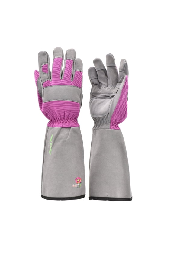 Gardening Gloves Long Sleeve, Durable & Safe, Women Medium Color Pink