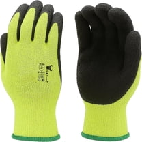 G & F Products Workwear Safety Gloves Gardening Gloves with Micro Foam Textured Coated Palm,Small Green 6 Pairs