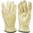 thumbnail image 1 of G & F Grain Pigskin Leather Work Gloves, Size Medium, 3 Pairs, 1 of 9