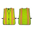 thumbnail image 1 of G & F Products High Visibility Safety Vest with Reflective Stripes, Neon Lime Green, Lightweight, One Size, 1 of 14
