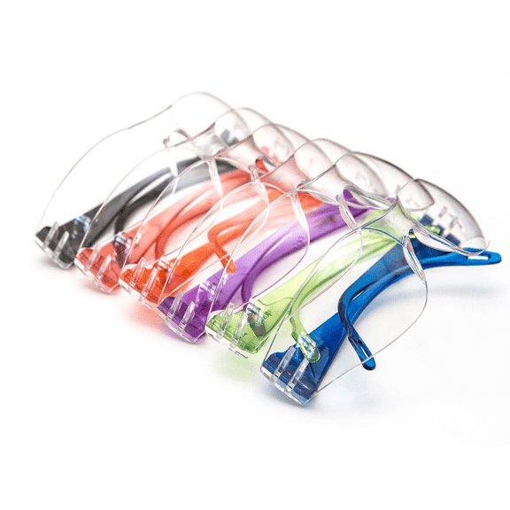 G & F Products Kids Safety Glasses, ANSI Z87.1 & EN166 Certified, Polycarbonate Clear Lens, Scratch & Impact Resistant, Child/Youth Size, 6 Pairs