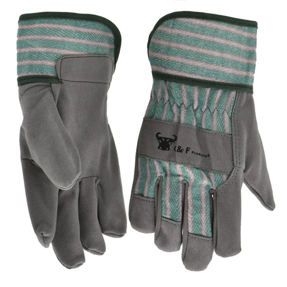 G & F Kids Garden Leather Gloves 5009M Just for Kids, 4-6 Years Old, Medium