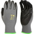 thumbnail image 1 of G & F Knit Nylon Gloves 1519, Micro Form Nitrile Grip, 12 Pairs, Size Large, 1 of 8