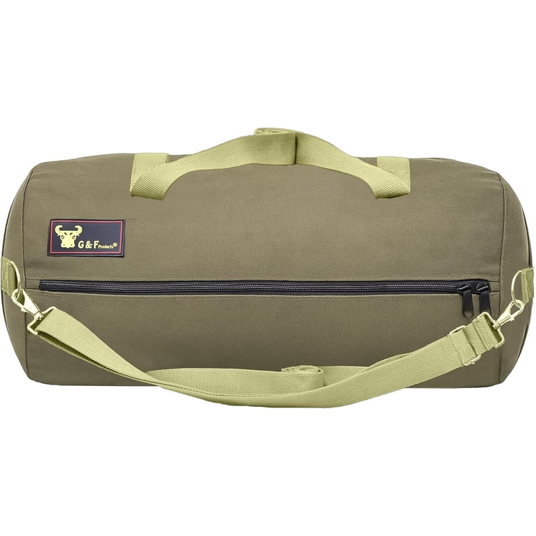 G and F Military Style Duffel Bag, Heavy Duty Canvas - Walmart.com