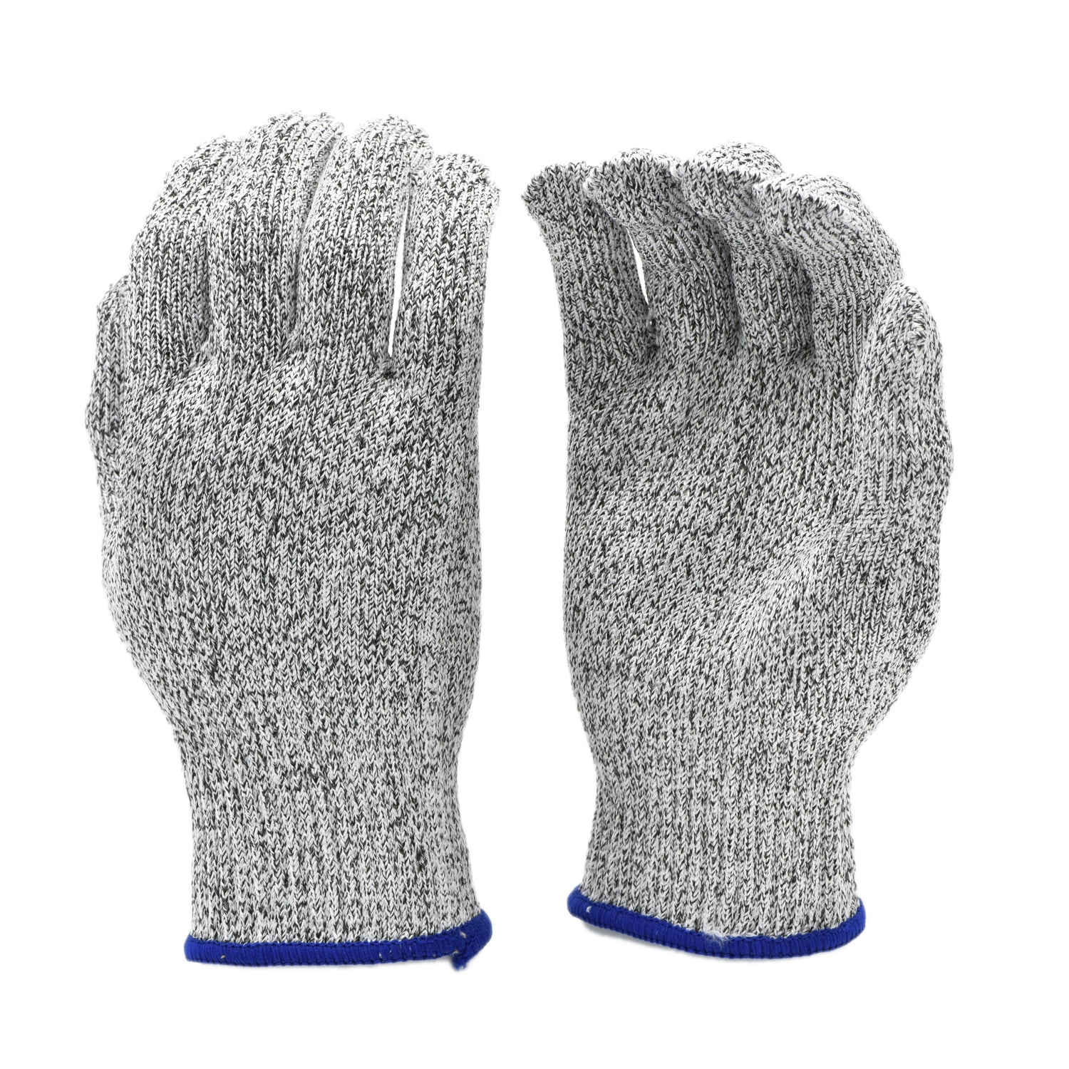Dowellife Large Grey Protective Gloves with Cut Resistance, Machine  Washable 