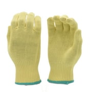 G & F Products Kevlar Knit Work Gloves 1678L Cut Resistant Protective Gloves, Size L, 1 Pack Yellow