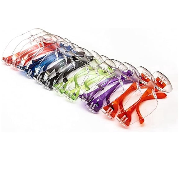 G & F Products Kids Safety Glasses, 12 Pack, ANSI Z87.1 & EN166 Certified Impact-Resistant Youth Eyewear, Clear Anti-Scratch UV-Blocking Lens