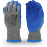 G & F Latex Coated Work Gloves, 12 Pairs, Large, Textured Grip Gloves with Non-Slip Latex Palm for Construction, Gardening & Warehouse, Heavy-Duty String Knit, Blue, Guantes de Trabajo