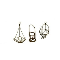 G & F Products Minigardenn 10026 Fairy Garden Miniature Wire Accessory Set, Material Metal