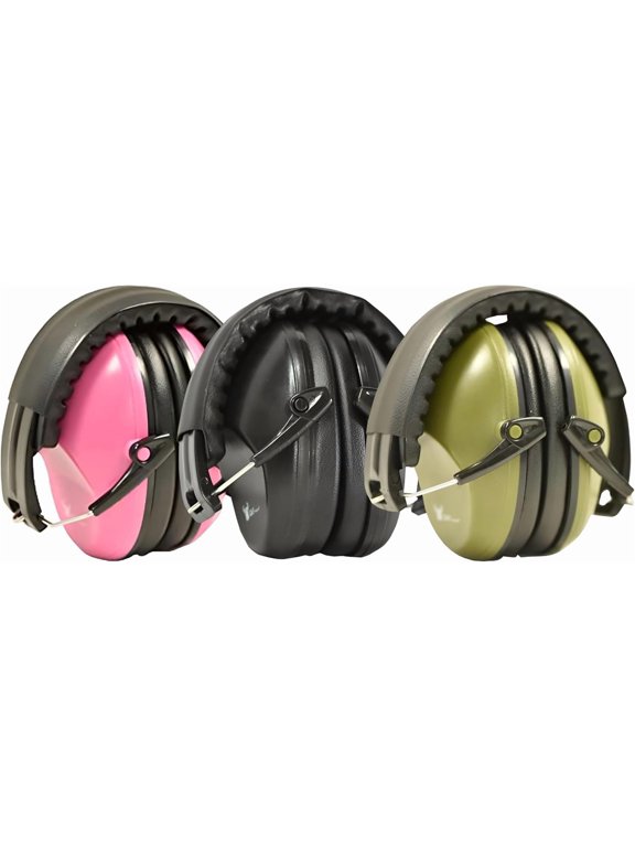 Noise Cancelling Earmuffs 26dB NRR Adjustable Hearing Protection for Shooting & Work 3 Pack One Size