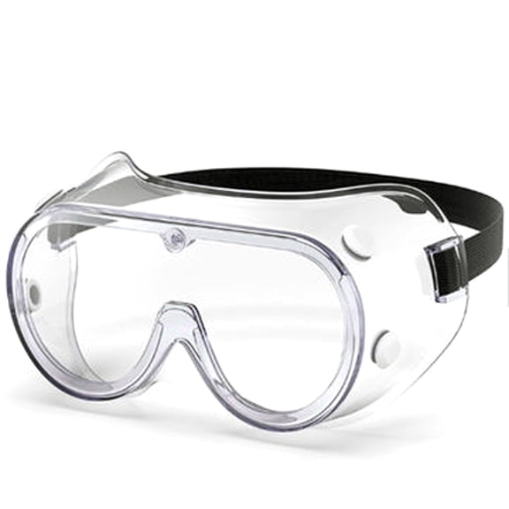 G & F Products Safety Goggles, Clear Polycarbonate Lens, Anti-Fog, Lightweight Protective Eyewear, Adjustable Headband, 1 Pieces