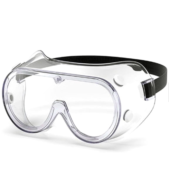 G & F Products Safety Goggles Clear Polycarbonate Lens, Anti-Fog Coating, 2-Piece