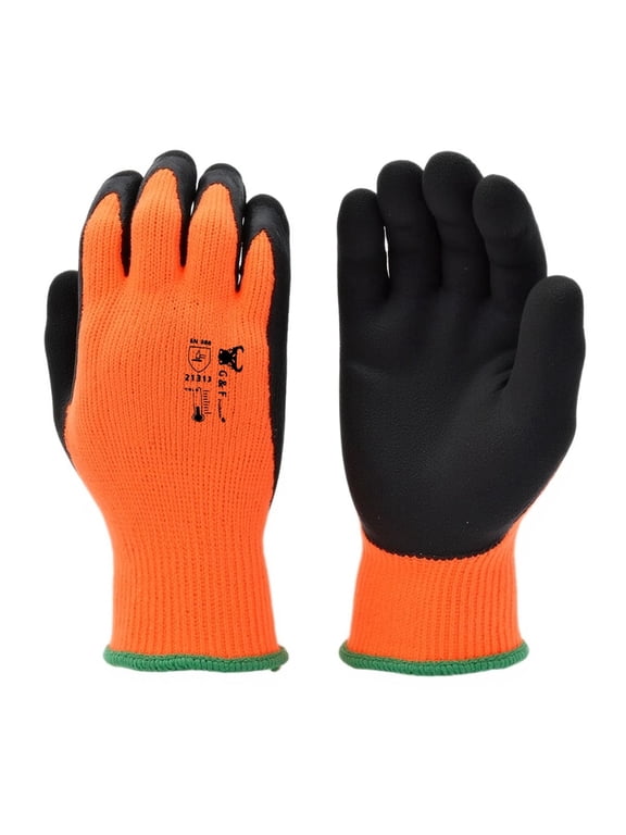Winter Work Gloves, Insulated Micro-Foam Coated, Cold Weather Gloves with Warm Lining and Firm Grip for Outdoor Work, Yard & General Use, Men's XXL, 1 Pair