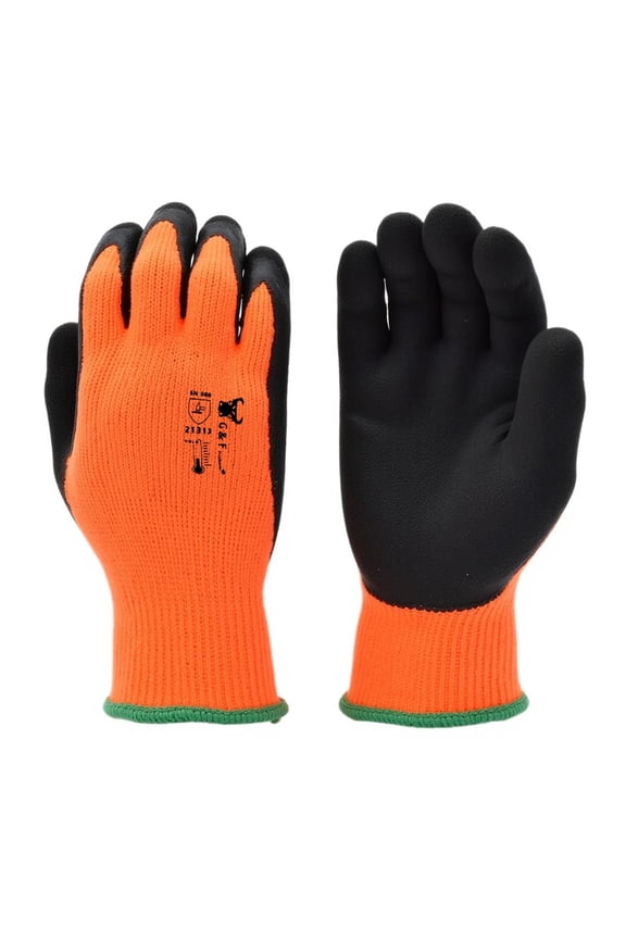 Winter Work Gloves, Insulated Micro-Foam Coated, Cold Weather Gloves with Warm Lining and Firm Grip for Outdoor Work, Yard & General Use, Men's XXL, 1 Pair
