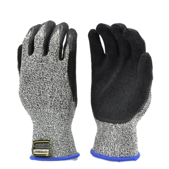 G & F Work Gloves CUTShield Rubber Cut Resistant Level 5, Durable & Safe, X Large, 1 Pair Pack
