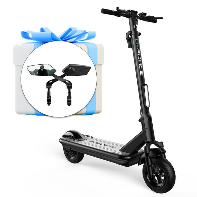 G-FORCE S10 500W Moped Foldable Electric Scooter with 10″ Fat Tires, 48V 12Ah Battery